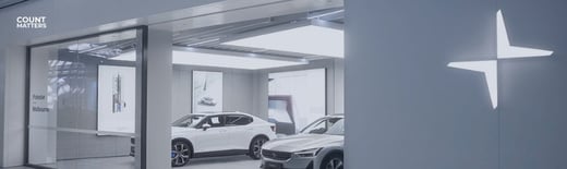 Polestar Spaces: Kundeoptæller og fodfald for showroom