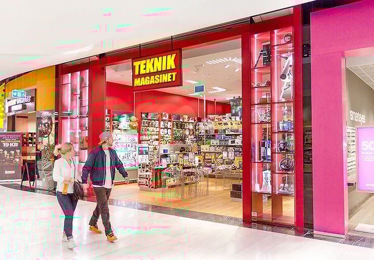Kundenzähler System von CountMatters im Einzelhandel bei Teknikmagasinet